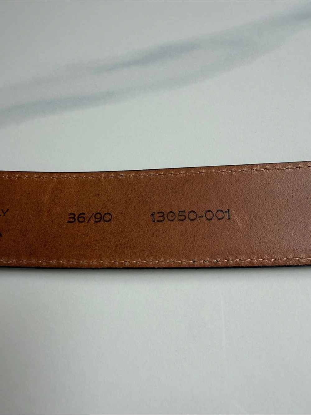 Joseph Abboud Men's Black Suede Leather Belt Made in Italy Size 36/90